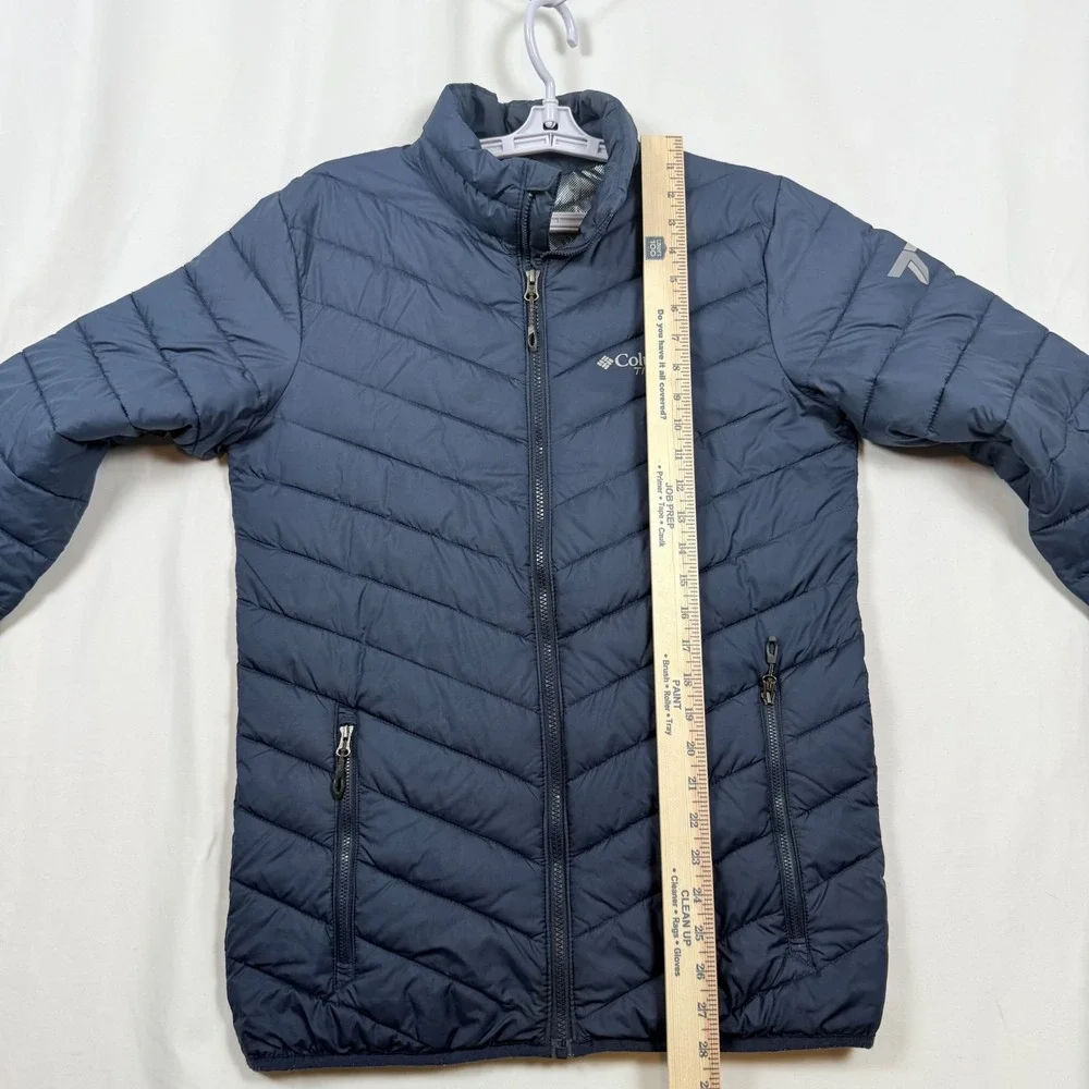 Columbia Titanium Puffer Jacket Omni Heat Insulated Blue Mens Size Small - Picture 12 of 13